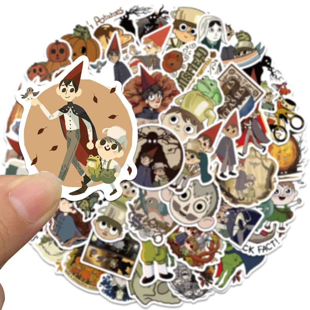50 wall stickers cartoons over the garden, waterproof graffiti decals for helmet, bicycle case, gifts of the world anime store