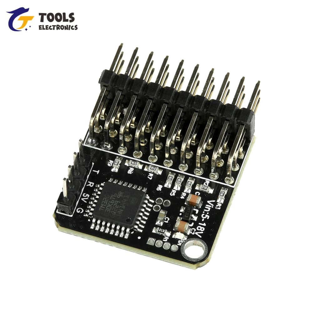 8-channel signal converter DC 5-18V, PWM conversion module for CRSF/PWM/SBUS/PPM signals for FPV drone receivers