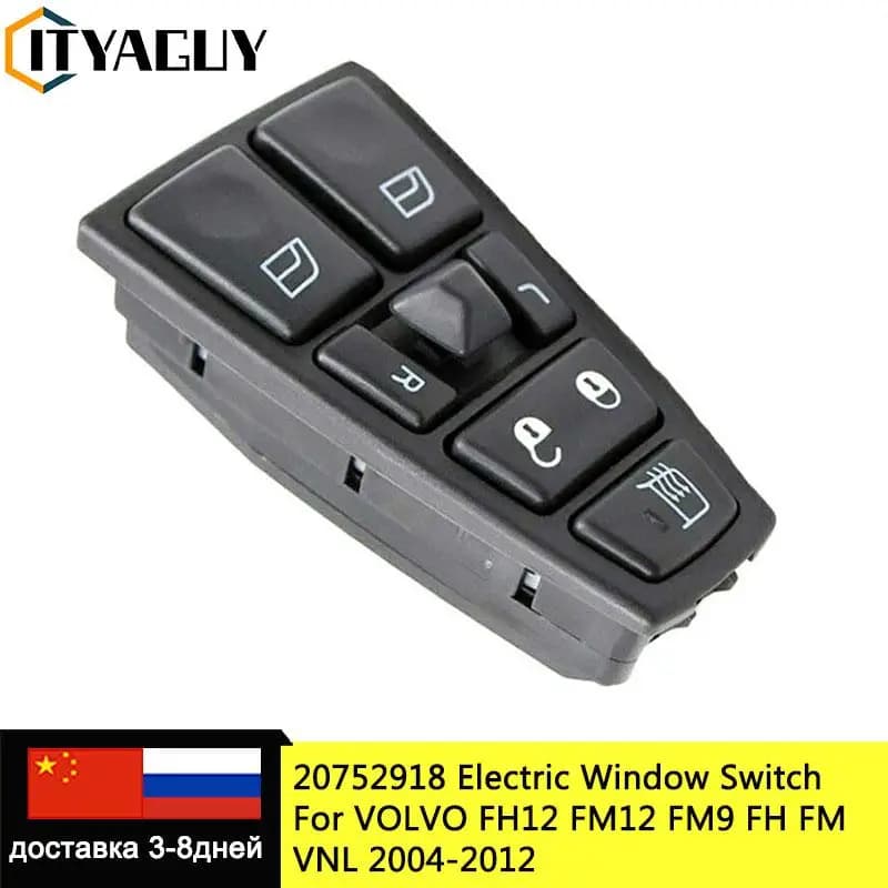 Interruttore alzacristallo elettrico per VOLVO FH12 FM12 FM9 FH FM VNL 20752918 20953592 20455317 20452017 21354601 21277587 20568857 21543897