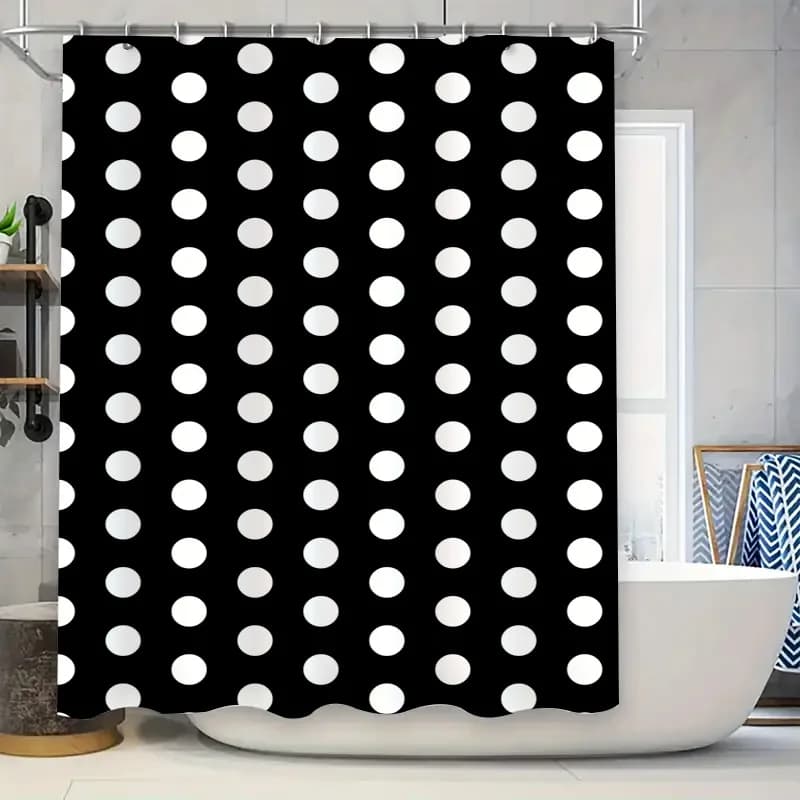 Tenda da doccia unica a tema Halloween con un mostro verde spaventoso con occhi luminosi, perfetta per le decorazioni della casa stregata