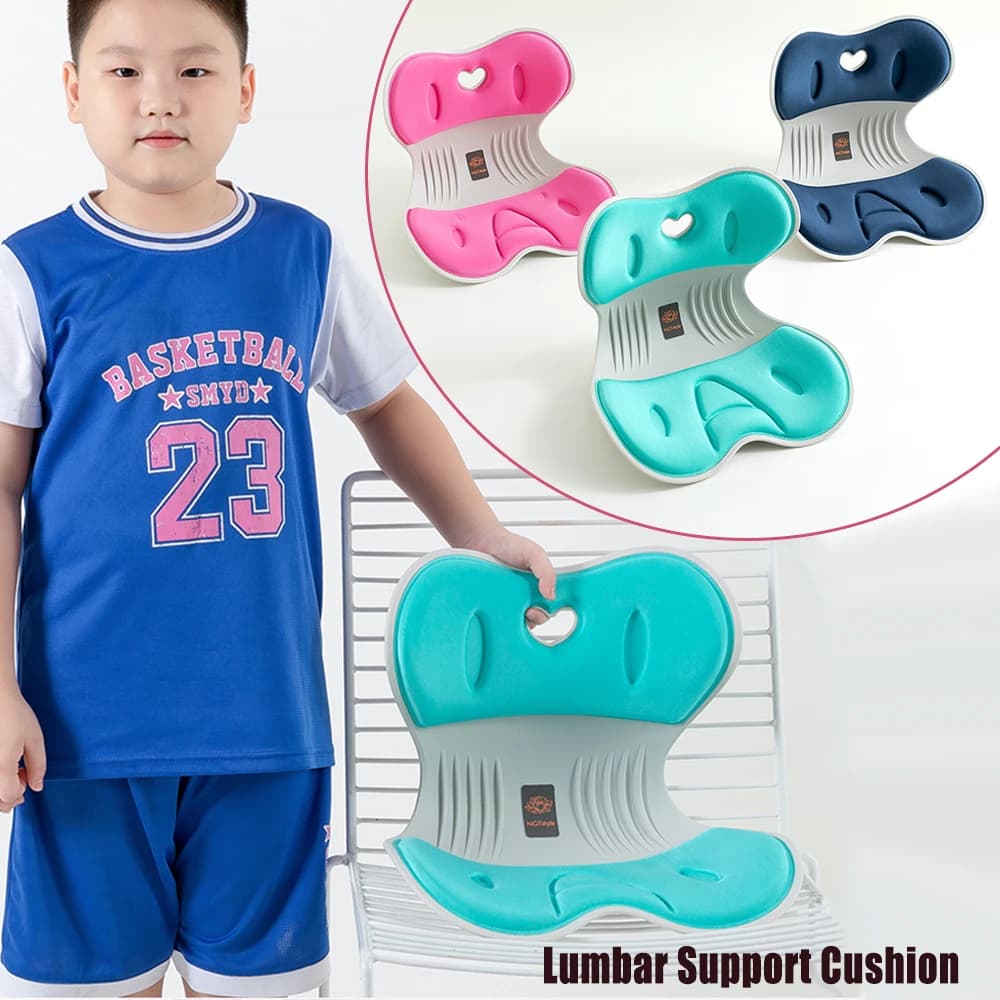 Cuscino di Supporto Lombare per Bambini, Ergonomico per Alleviare il Dolore alla Schiena, Cuscino per Sedile Auto e Sedia da Ufficio, Cuscino a Forma del Corpo Umano