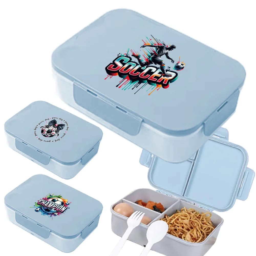 Contenitore Bento Diviso a 3 Scomparti, Porta Alimenti con Coperchio Ribaltabile, Anti-perdita, Portatile, Riutilizzabile per Viaggi, Regalo per Studenti - Edizione Speciale 2026