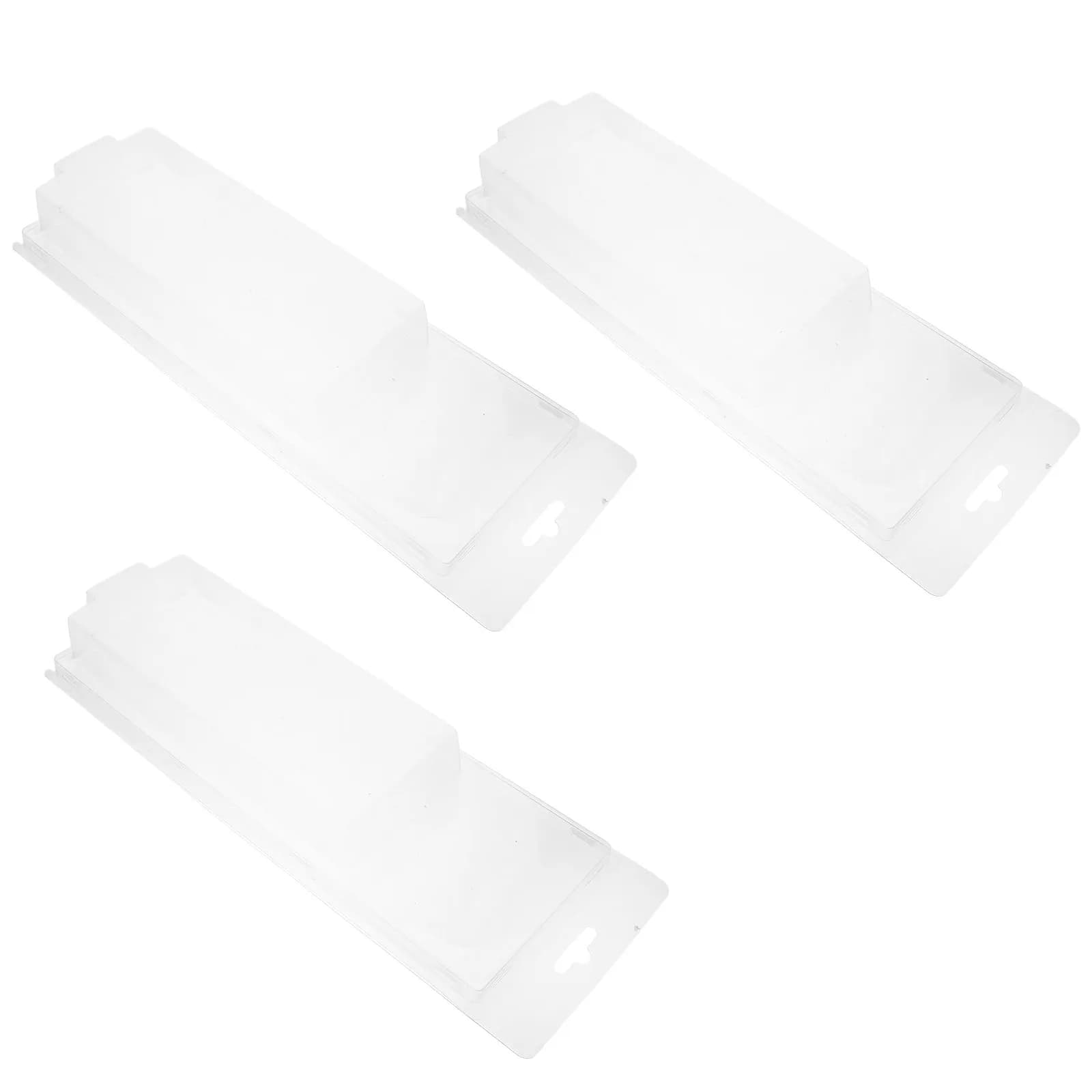 3Pcs Alloy Clear Car Display Boxes Plastic Die Cast Blister Pack Covers Protective Clamshell Storage Case for