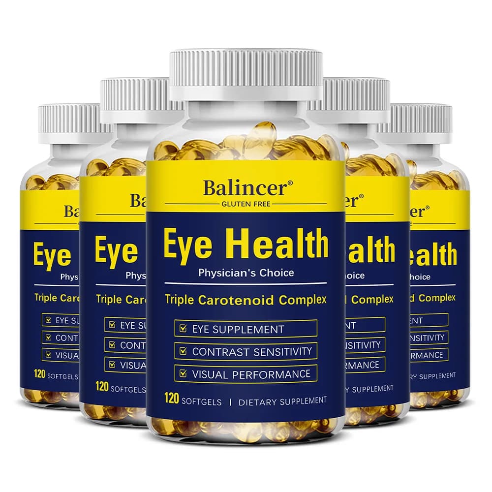 Premium Lutein Softgels Carotenoid 20mg with Zeaxanthin for Men and Women, Dietary Supplement for Eye Health Support 120pcs