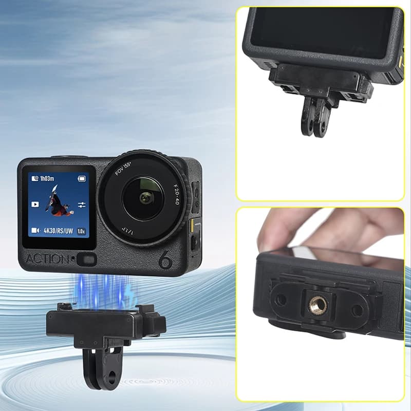 Action 6 Magnetic Installation Adapter Camera Stand Base Foldable Quick Release Fixed Stand For Action Cameras