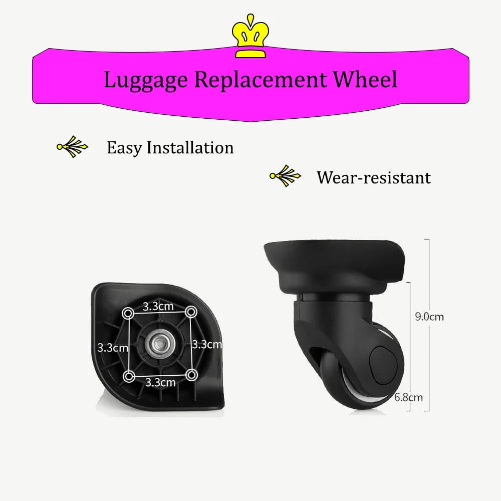 W013 Valigie Trolley con ruote Ruote universali Accessori Bagagli Password Box Riparazione Puleggia Compressione Rullo di ricambio