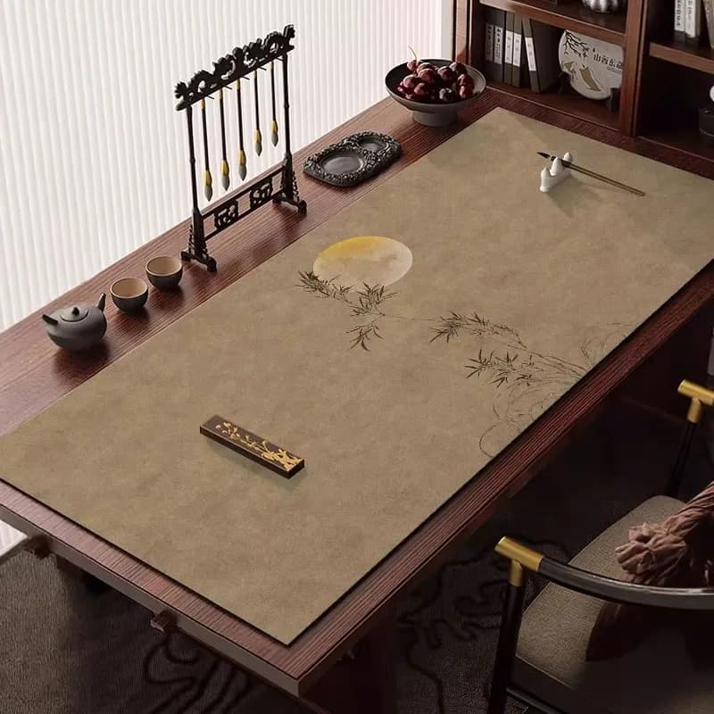 1PC 60X120CM New Chinese Zen Diatom Mud Calligraphy Felt Pad Brush Book Table Pad Can be freely cut Guofeng Writing Pad