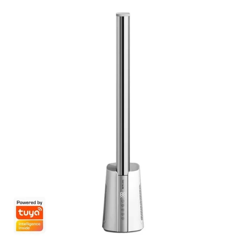 Ventilatore a Torre Senza Pale Smart Home Tuya Wifi da 42 Pollici, Ventilatore Elettrico per Circolazione dell'Aria e Raffreddamento con Telecomando