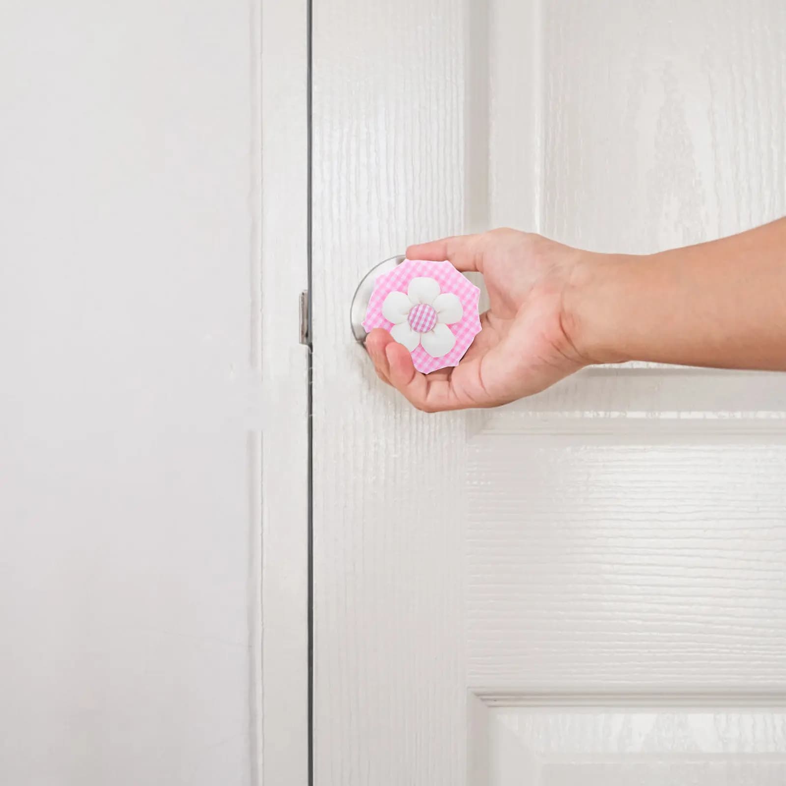 2 Pezzi Protezione Rotonda per Maniglia Porta in Silicone Morbido, Copertura di Sicurezza Decorativa per la Casa, Protezione Antiurto per Maniglia e Parete, a Prova di Bambino