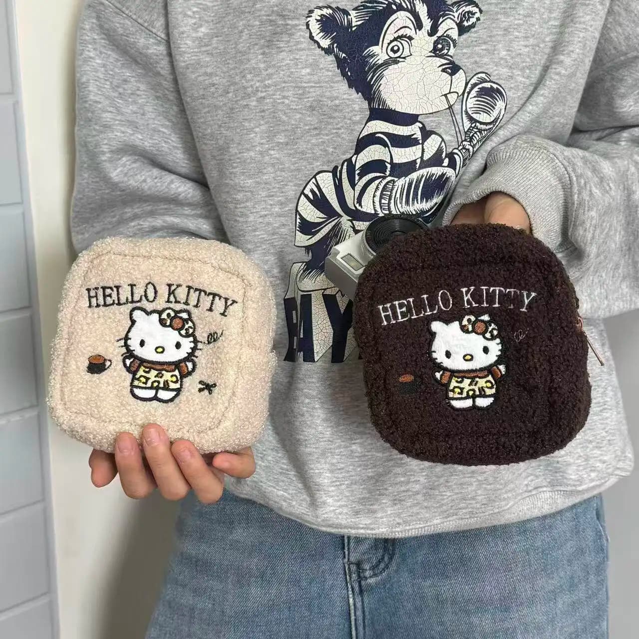 Portamonete a Forma di Gattino, Borsa Portatile Kawaii per Ragazze, Astuccio per Assorbenti, Fotocamera e Piccoli Oggetti Essenziali