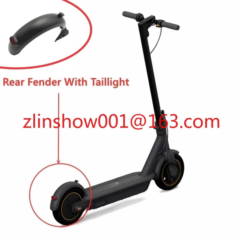 Parafango posteriore con parte fanale posteriore adatto per accessori scooter elettrici per parafango Ninebot MAX G30 Kick Scooter
