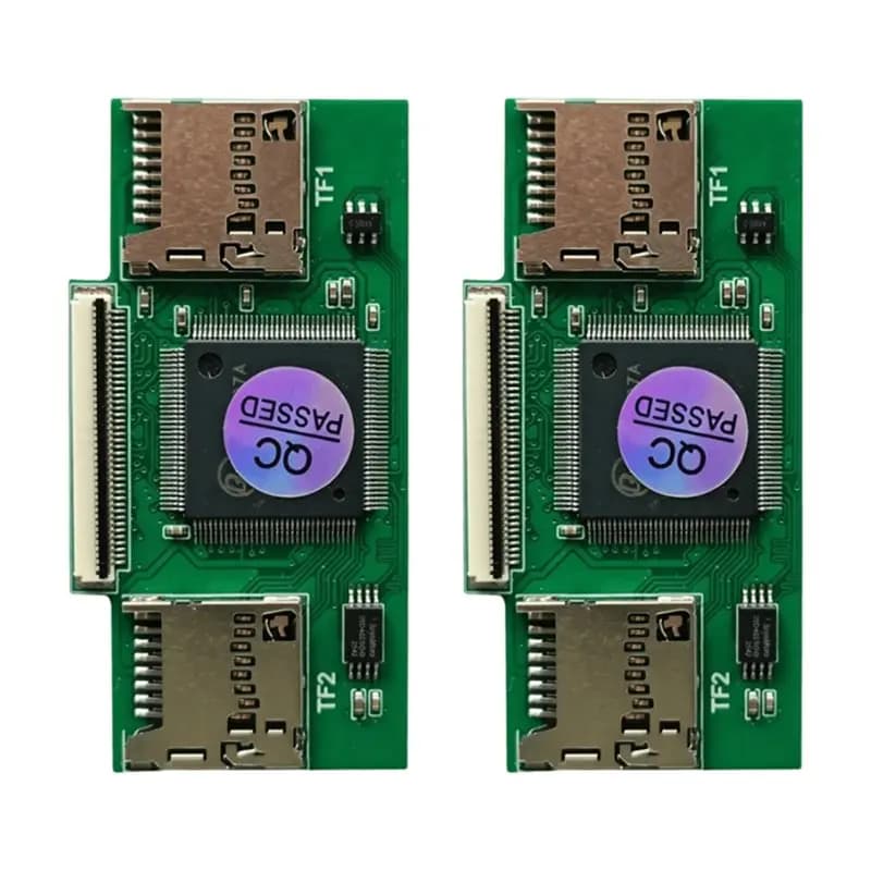 Upgraded Dual TF Card To CE ZIF Adapter Converter Concurrent For Ipod For Industrial PC DVR Iflash Memory Card Module