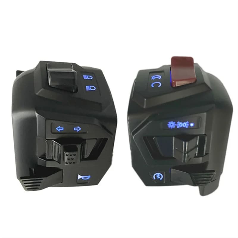 Classic-Motorcycle Universal 22Mm Handlebar Switch Assy 12V Night Light LED For Pulsar NS200 Modofied Handlebar Switch