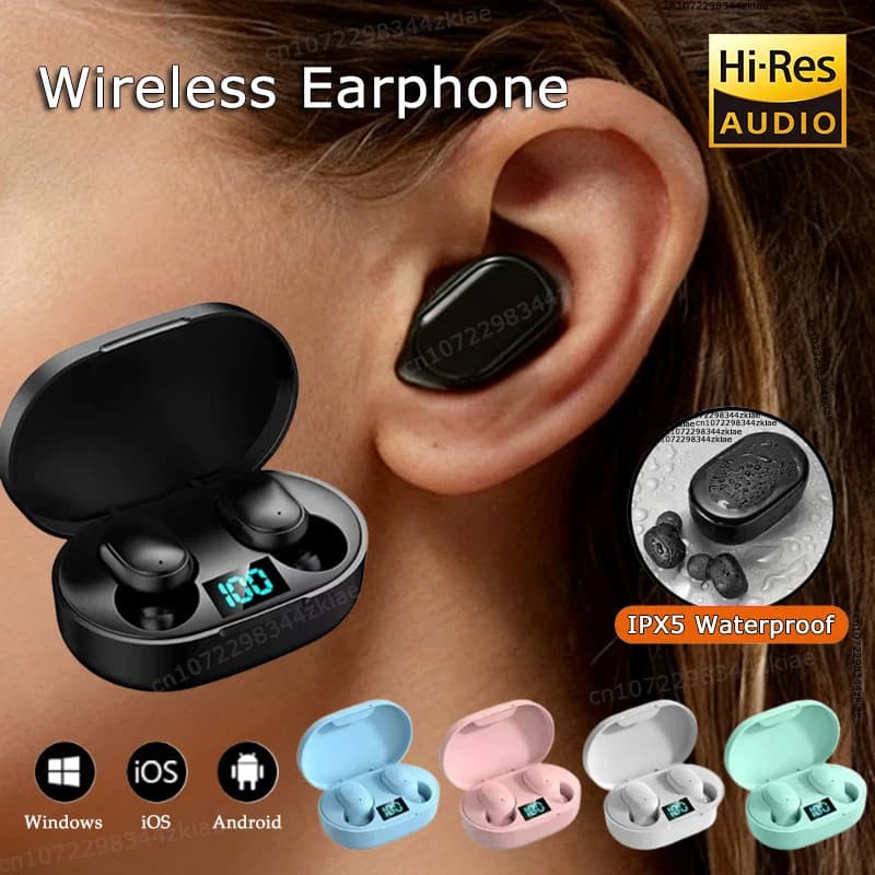 Auricolari Bluetooth wireless Auricolare Bluetooth TWS Fone Auricolari wireless Auricolari con cancellazione del rumore con display a LED con microfono