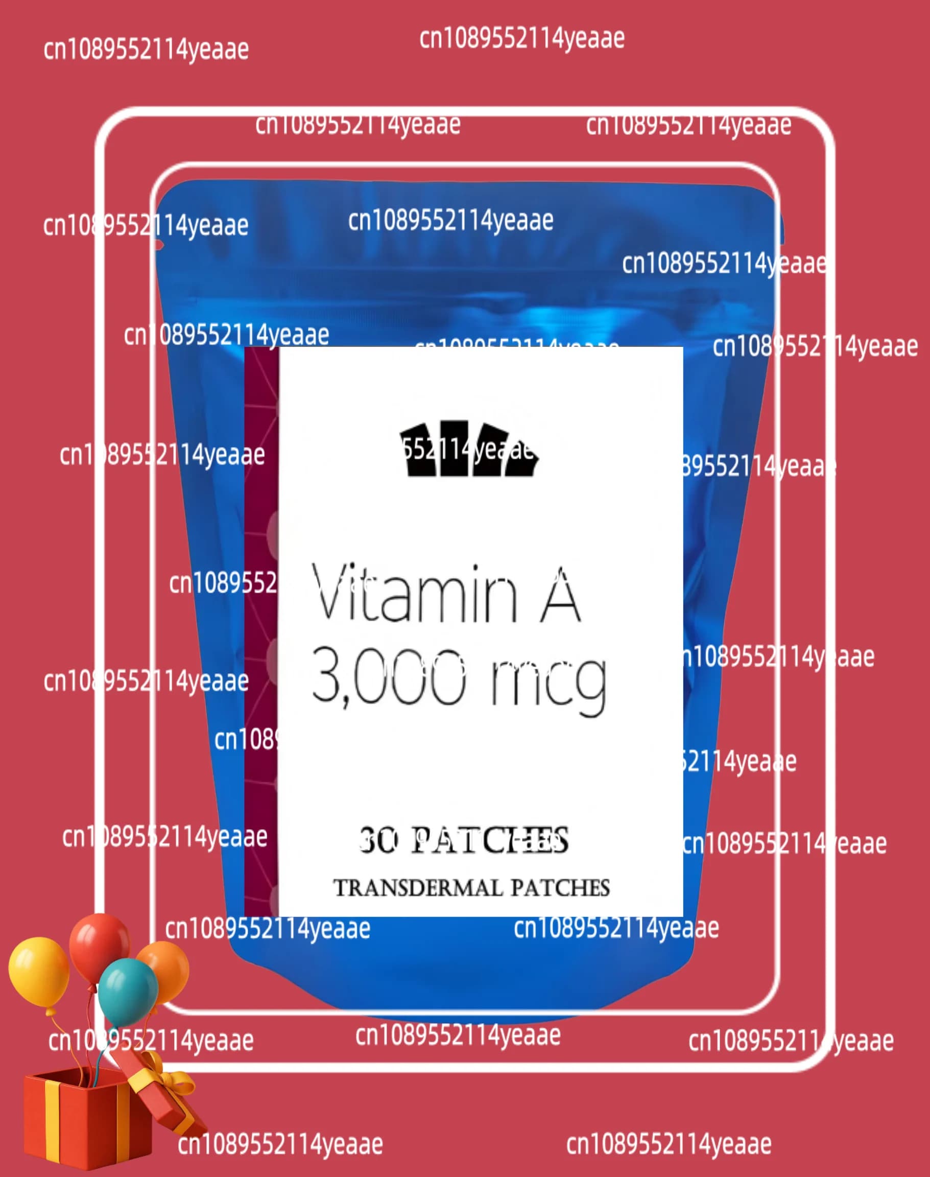 Vitamin A 3,000 Mcg Premium Formula Transdermal Patches, Contains Biotin & Folic Acid, Maximum Strength Rapid Sbsorption