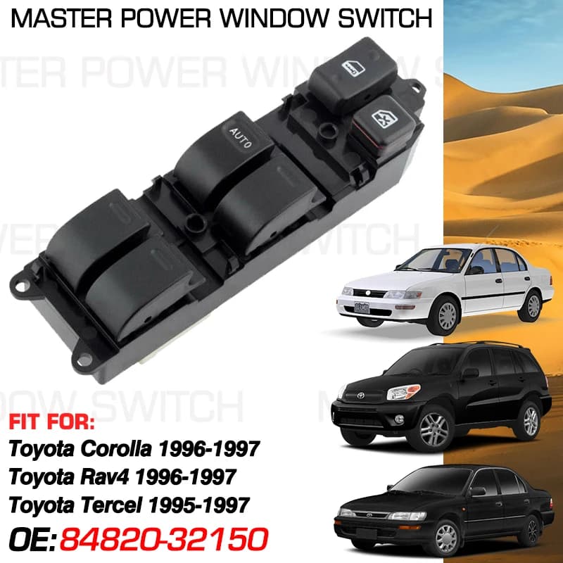 84820-32150 sollevatore interruttore alzacristallo elettrico principale 14 pin per Toyota Corolla Rav4 Tercel 1995 1996 1997 84820-04020 84820-22290