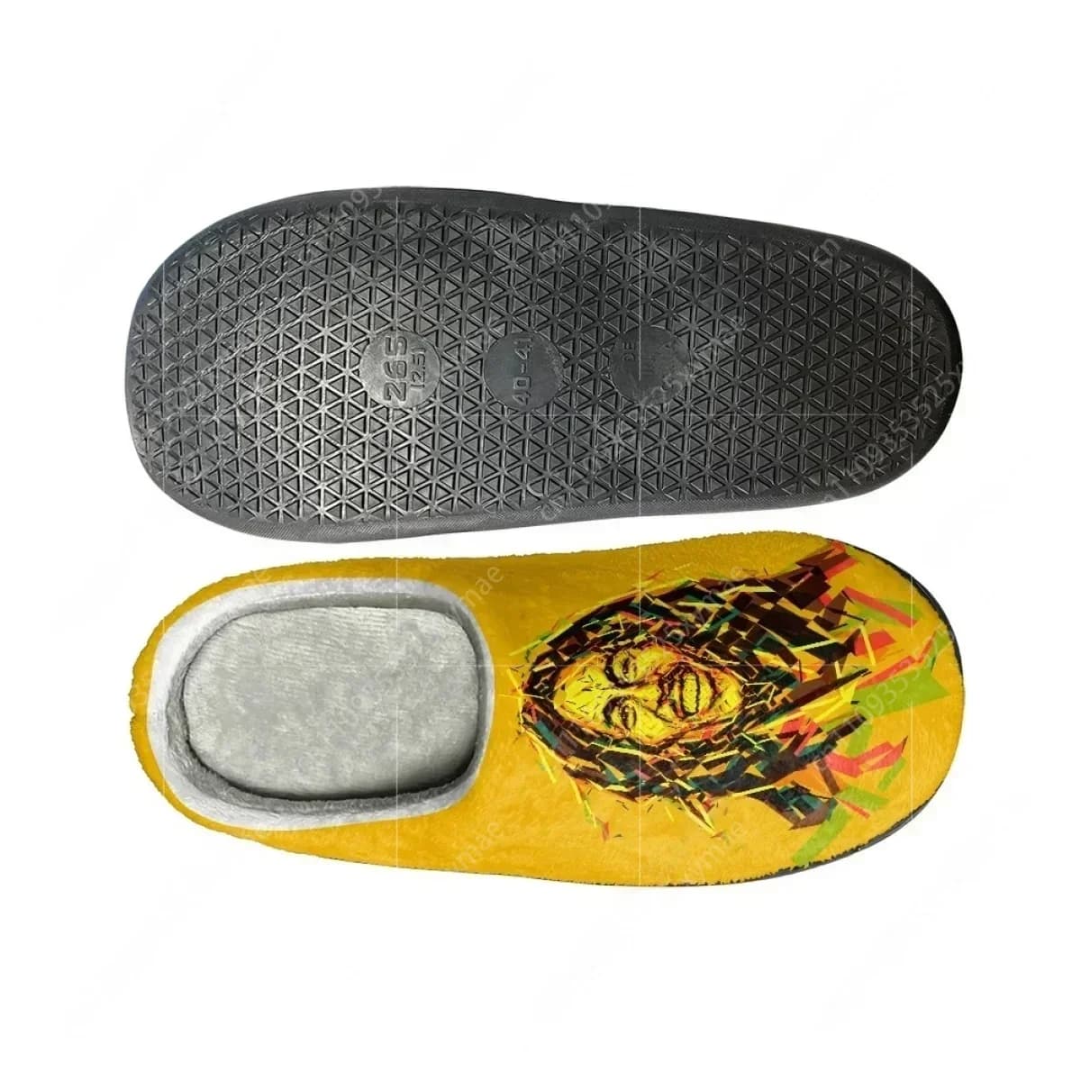 Pantofole Invernali in Cotone Bob Marley Reggae Music per Uomo, Resistenti all'Usura, Antiscivolo, Ciabatte da Interno, Calzature Classiche Comode per Coppie