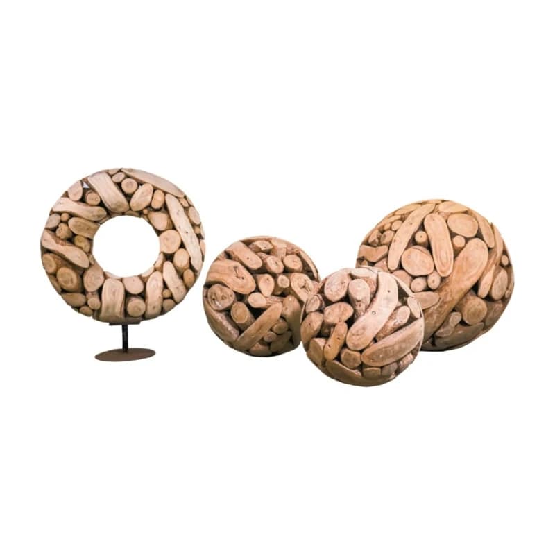 "Log Symphony" Display Creativo fatto a mano Arte Ornamento in legno Pendolo per intaglio commerciale di hotel domestici di fascia alta
