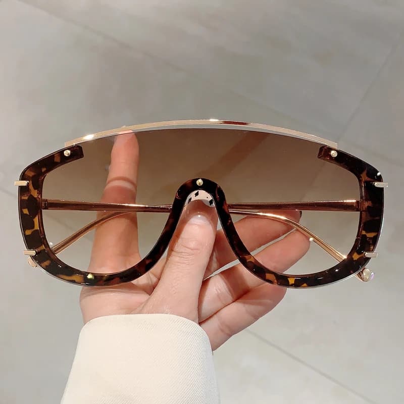 KAMMPT Y2k Fashionable Women's Sunglasses Outdoor Sports Shoe Trendy Luxury Brand Design Futuristic Men's Sunglasses