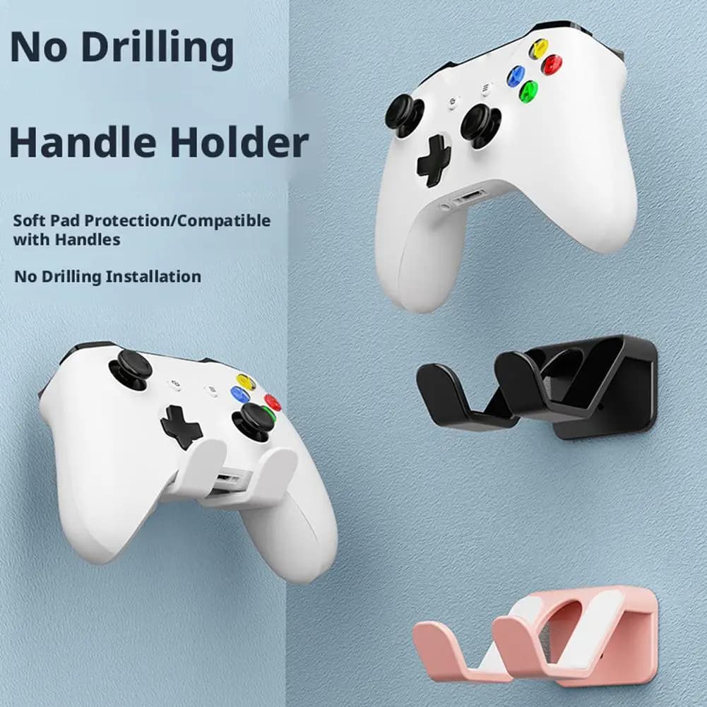 Supporto da parete per controller di gioco per Switch Pro/PS5 Xbox One, installazione facile senza fori, supporto per gamepad e cuffie