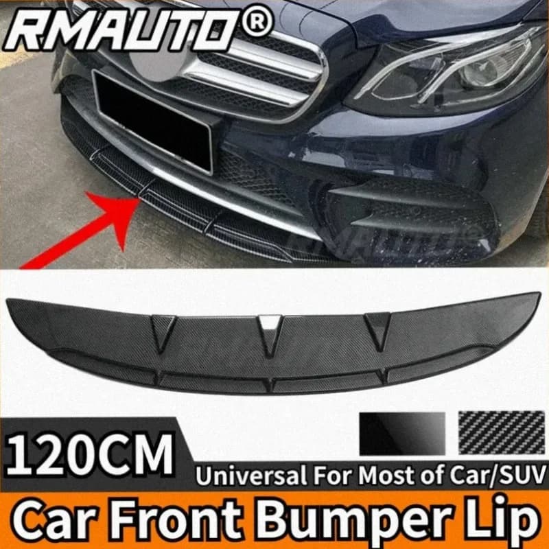 Carbon Fiber Universal Car Front Bumper Lip Spoiler Diffuser Body Kit For Benz For BMW For VW For Honda For KIA For Toyota