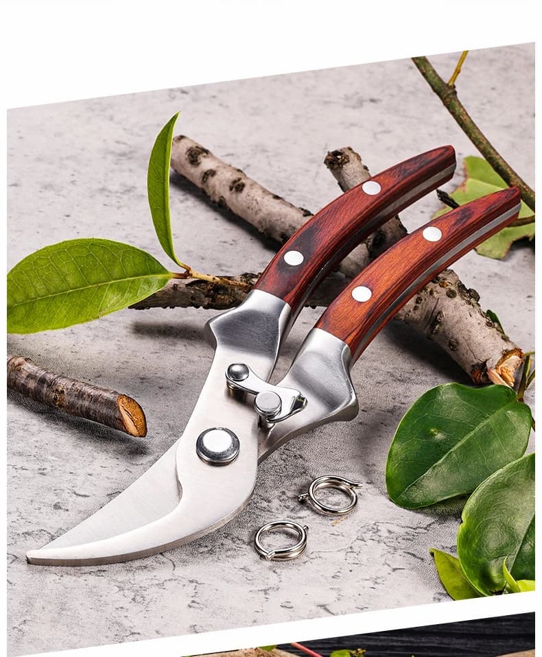 Multifunctional garden shears, cutter for labor-saving branches with gardening spring and plant trim