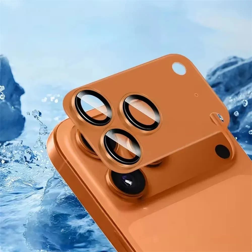 Protezione per Obiettivo Fotocamera Armor per iPhone 17 Pro Max 17 Pro, Anello in Metallo per Custodia, Copertura in Vetro Temperato per Lente Posteriore iPhone 17 Pro