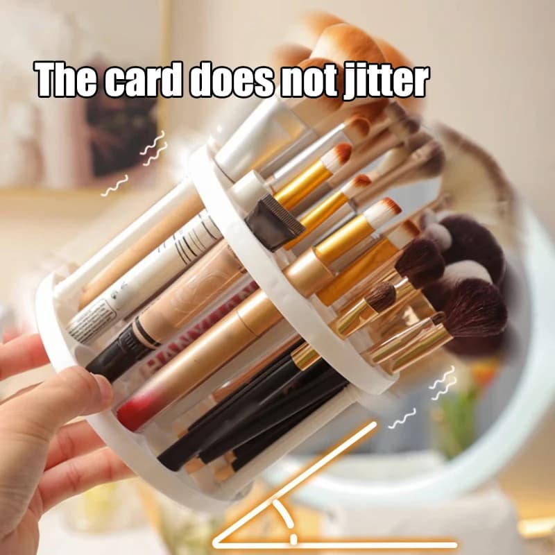 45 holes makeup brush holder, brush holder, removable and washable circular pen holder