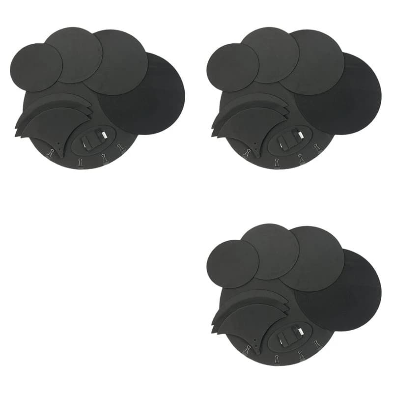Quality Drum Mute Pads Set,30Pcs Foam Drum Mute Pads,Soundproof Foam Cotton Drum Heads Replacement
