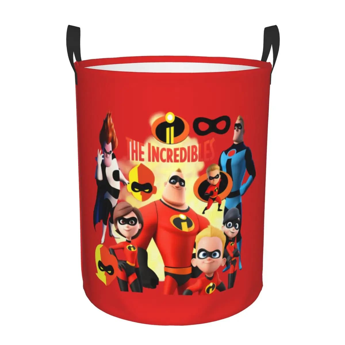 Cesto per la biancheria pieghevole a tema Anime I Supereroi, contenitore per vestiti e giocattoli per bambini