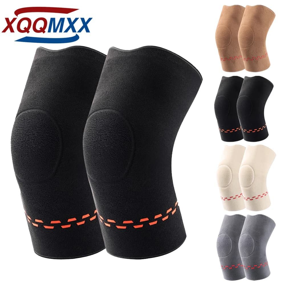 1 Paio di Ginocchiere Termiche Invernali Morbide, Scaldamuscoli Comodi e Caldi per Sci, Ciclismo, Campeggio, Corsa, Artrite, Tendinite