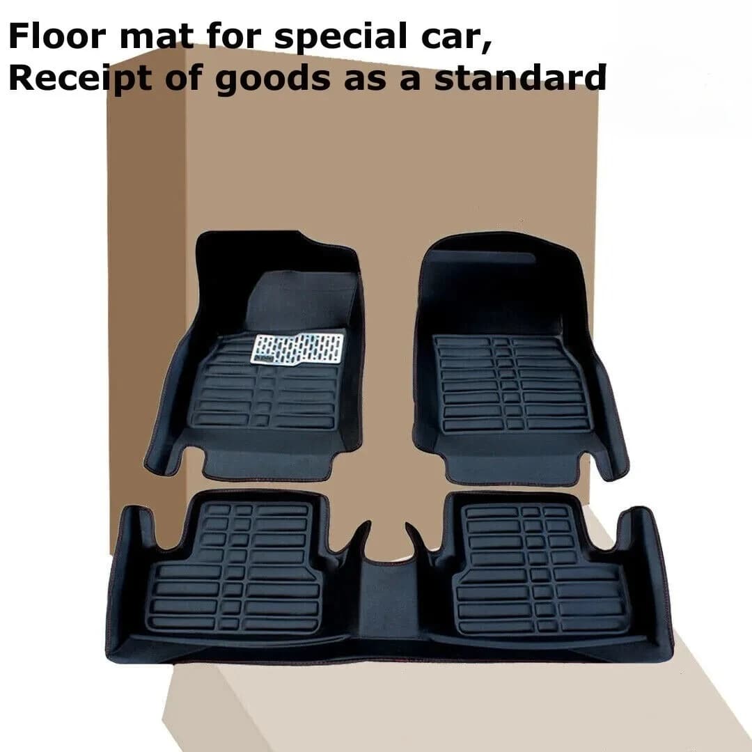 for 2007-2017 Toyota Camry Car Floor Mats Front & Rear Liner Leather Pad Black