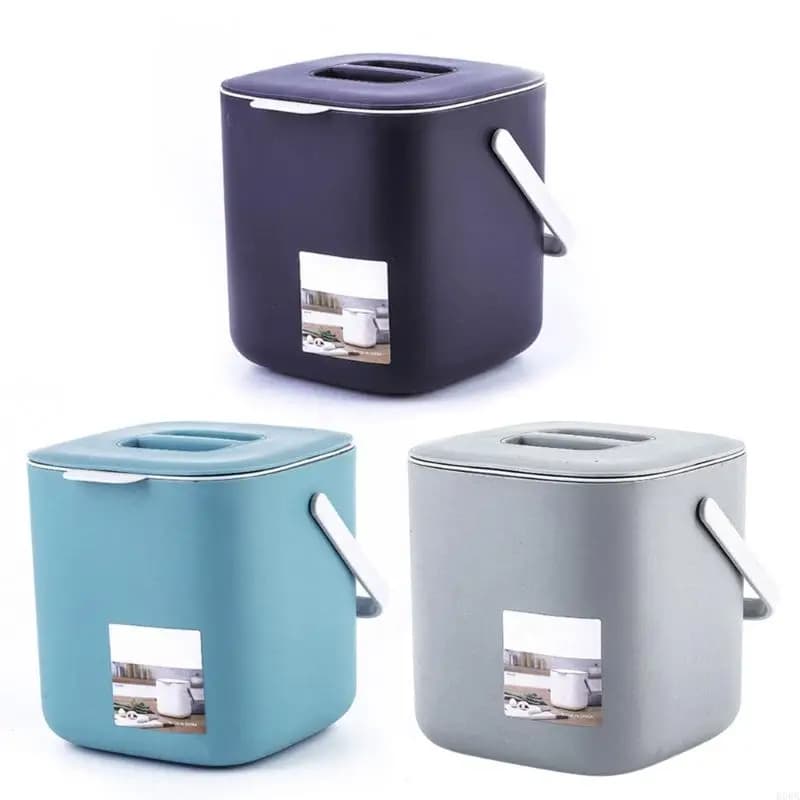 E06A Pratico contenitore per compost da appoggio inodore per cucina, camera da letto, soggiorno