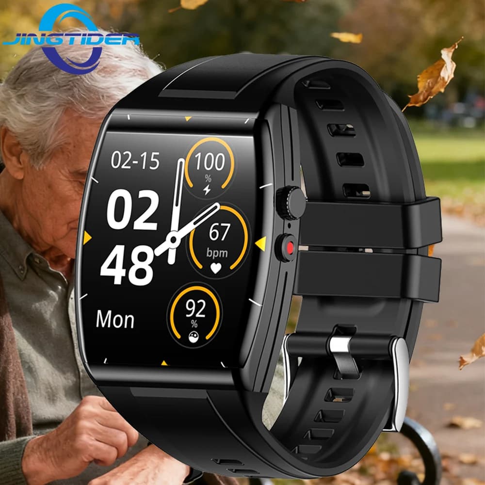 AD03 Smartwatch 4G GPS for Seniors, Man and Woman, with Cadute Detection, SOS Automatic Call, 1.93''' AMOLED Screen, SIM Calls
