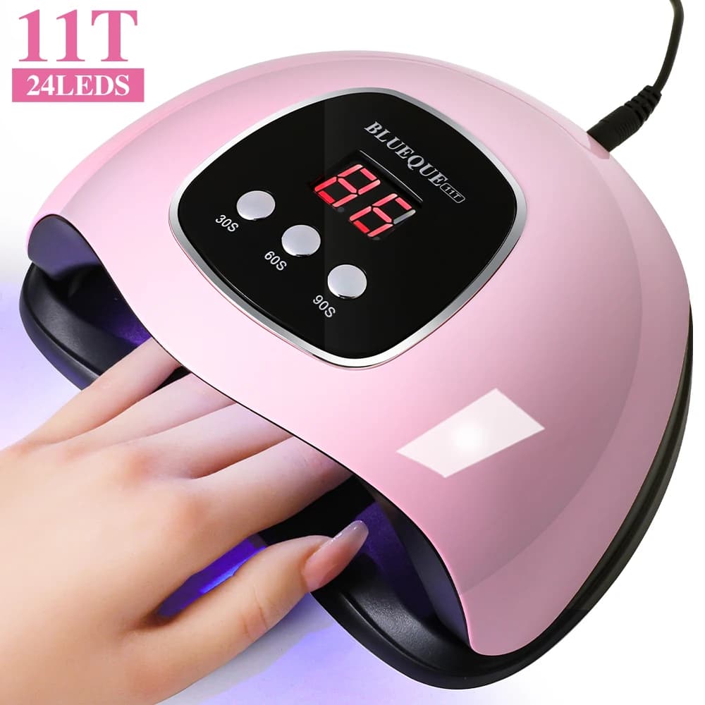 Lampada UV professionale per asciugare le unghie, 24 LED UV, per manicure, uso domestico, per asciugare smalto e vernice, con cavo USB