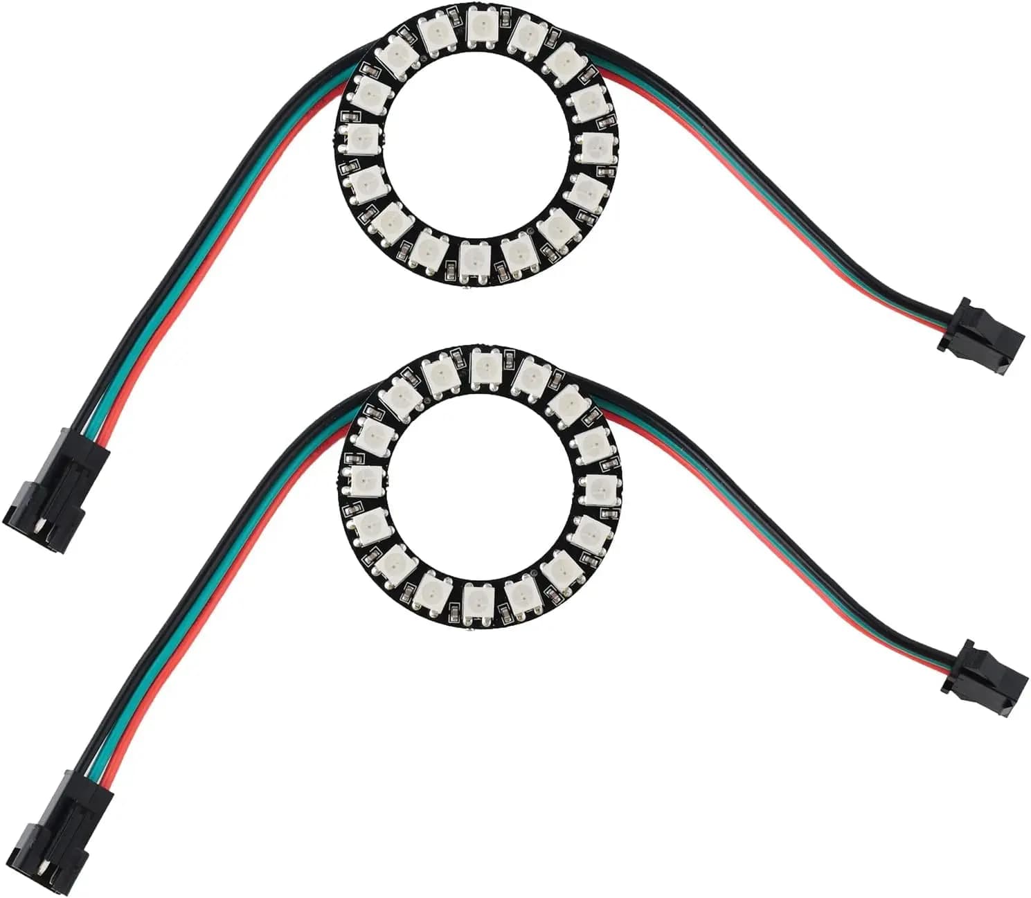 16 Bits RGB LED Rings 16X WS2812B 5050 Full Color Integrated Drivers Lamp Lights for Arduino Raspberry Pi ESP8266 Nodemcu DC5V