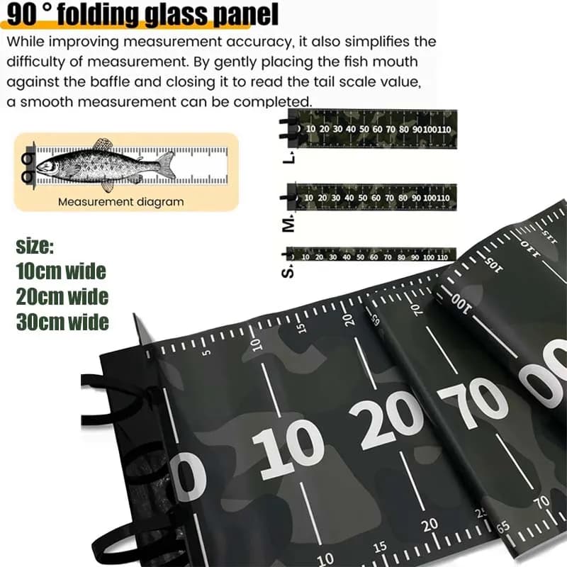 1 pz durable waterproof PVC fishing strip measuring tape for equipment box, boat, kayak fishing gear width 10 cm 20 cm 30 cm