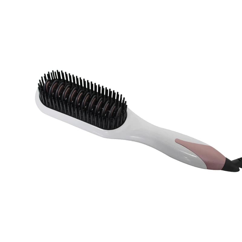 Brush to smooth electric ion hair with LCD display 2 in 1