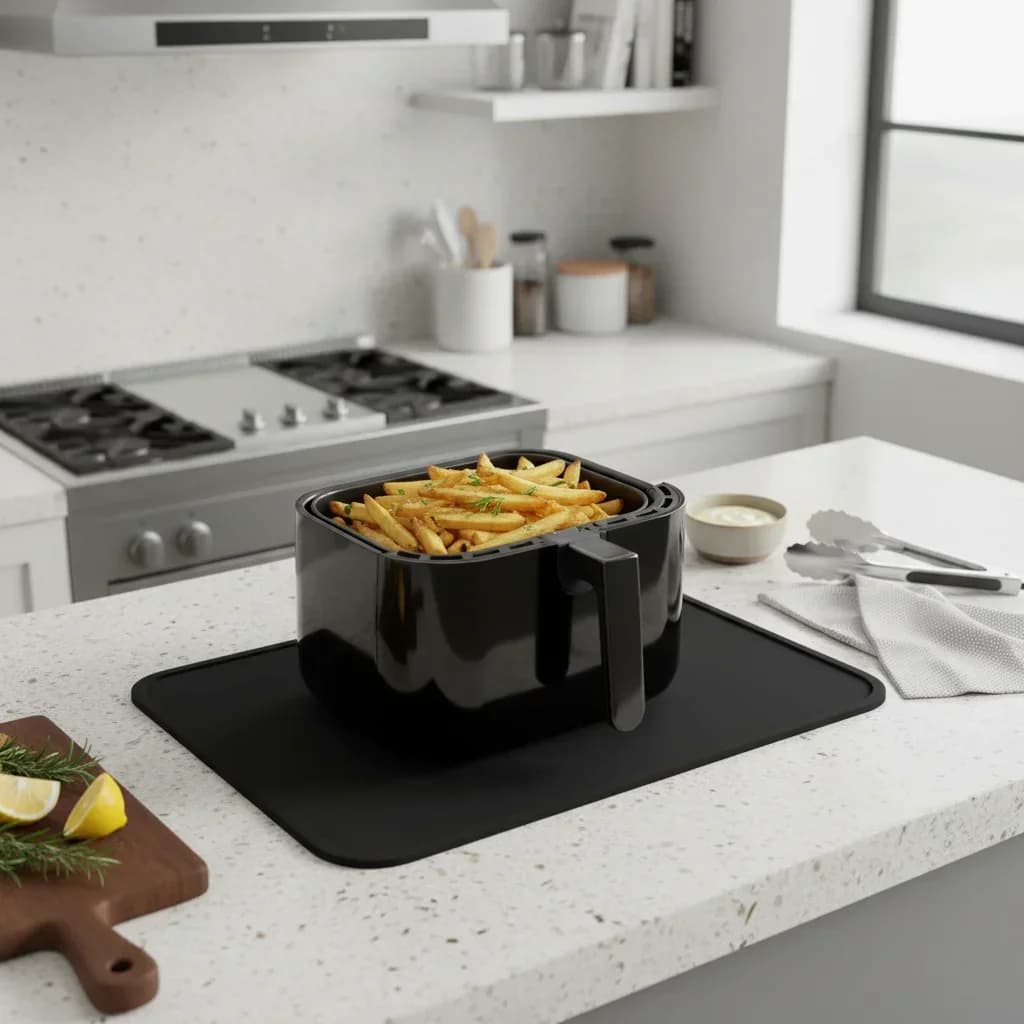 Heat Resistant Mats For Air Fryer & Appliances Protect Countertops Non-slip Appliance Moving Mat Kitchen Accessories
