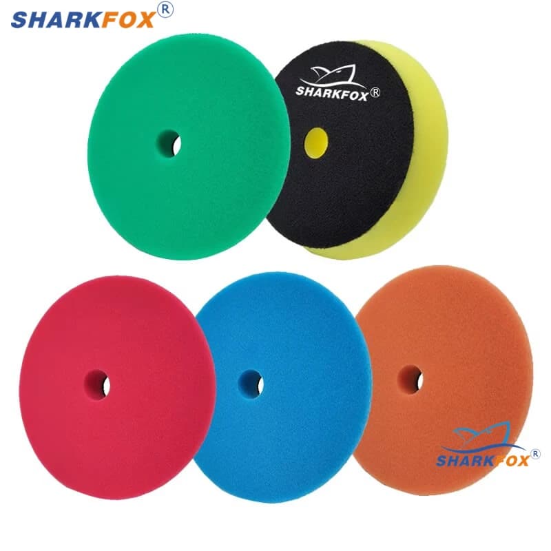 Sharkfox 3"(80mm)/5"(125mm)/6"(150mm) Sponge polishing pad kit for car polishing Machine for disc Polishing foam