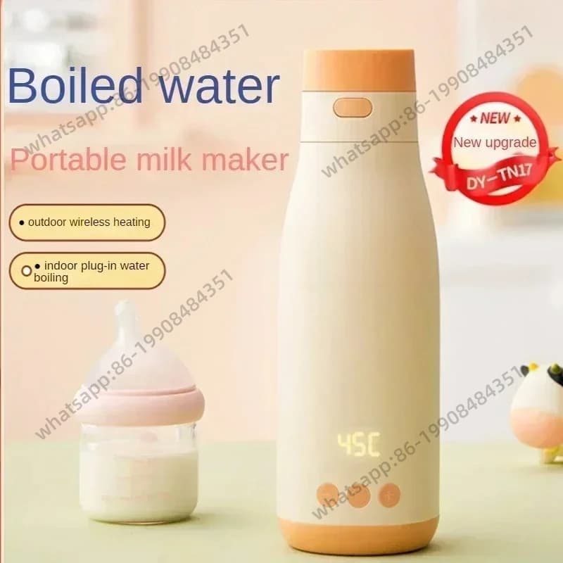 New Portable Electric Kettle for Home with Thermal Insulation and Temperature Regulator, Cup to Heat Milk for Newborns, New Style