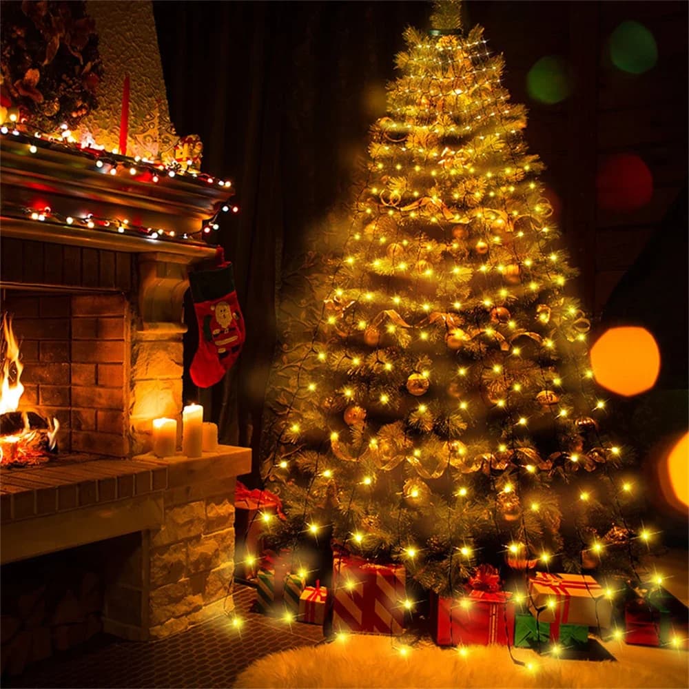 200/280/400Leds Luci della stringa dell'albero di Natale Decorazione per interni per la festa di Natale Festival Atmosfera Regalo Soggiorno Decor