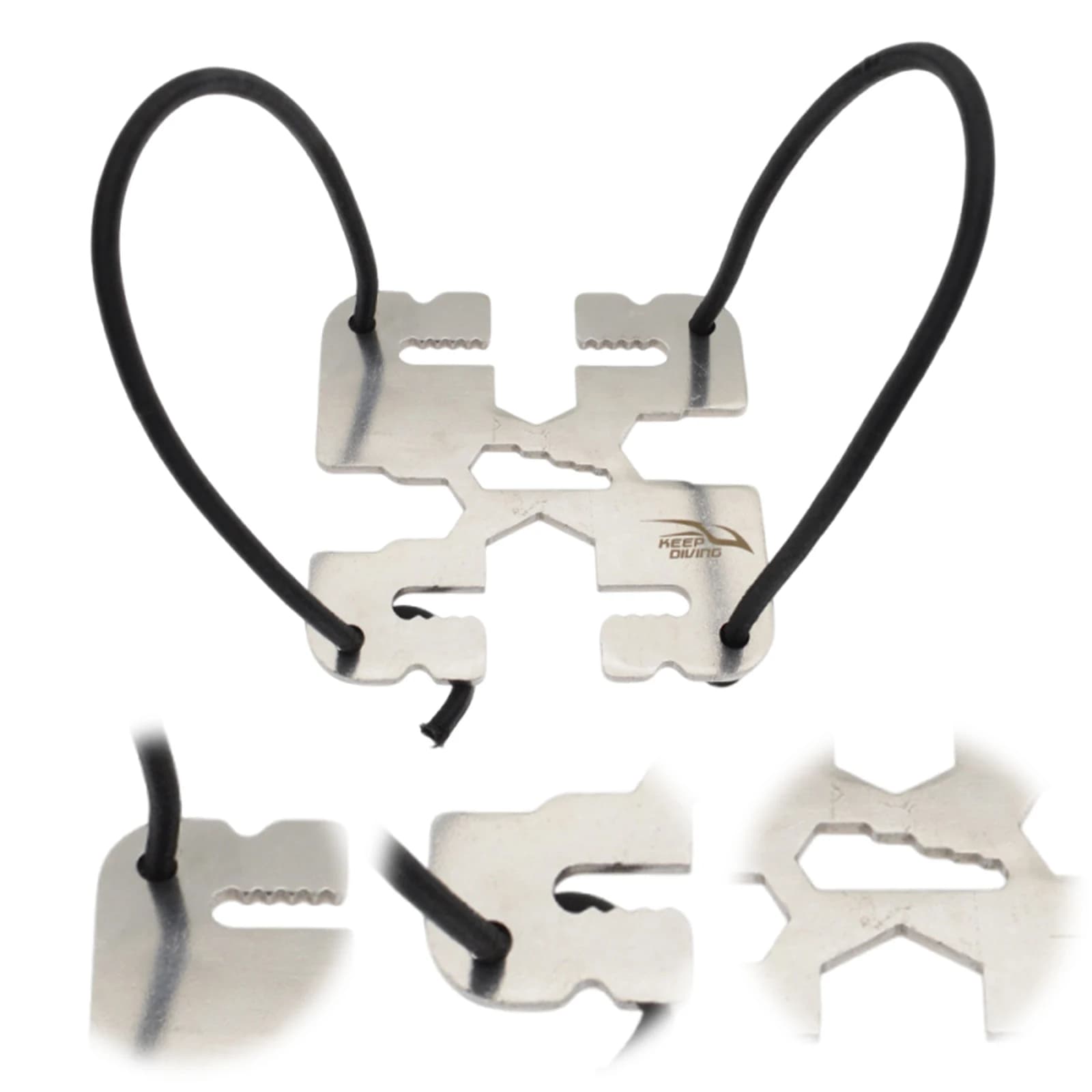 Multifunctional Diving Weight Plate Anti-Slip Stainless Diving Backplate Wear Resist for Underwater Scuba Gear Repair Tools