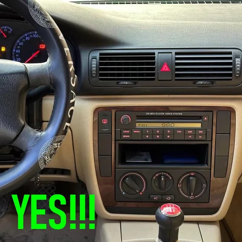 For VW PASSAT/ Skoda SUPERB 2000-2008 Autoradio Stereo, 7inch Android 15 Multimedia Player FM GPS Navi Autoradio Stereo 6+128GB