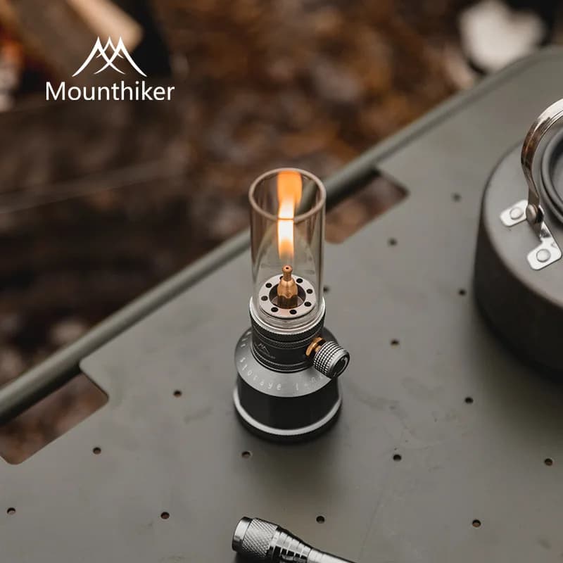 Portable Camping Gas Lamp Accessories Gas Lamp for Candle Light Curtain Decoration for Home Dinner