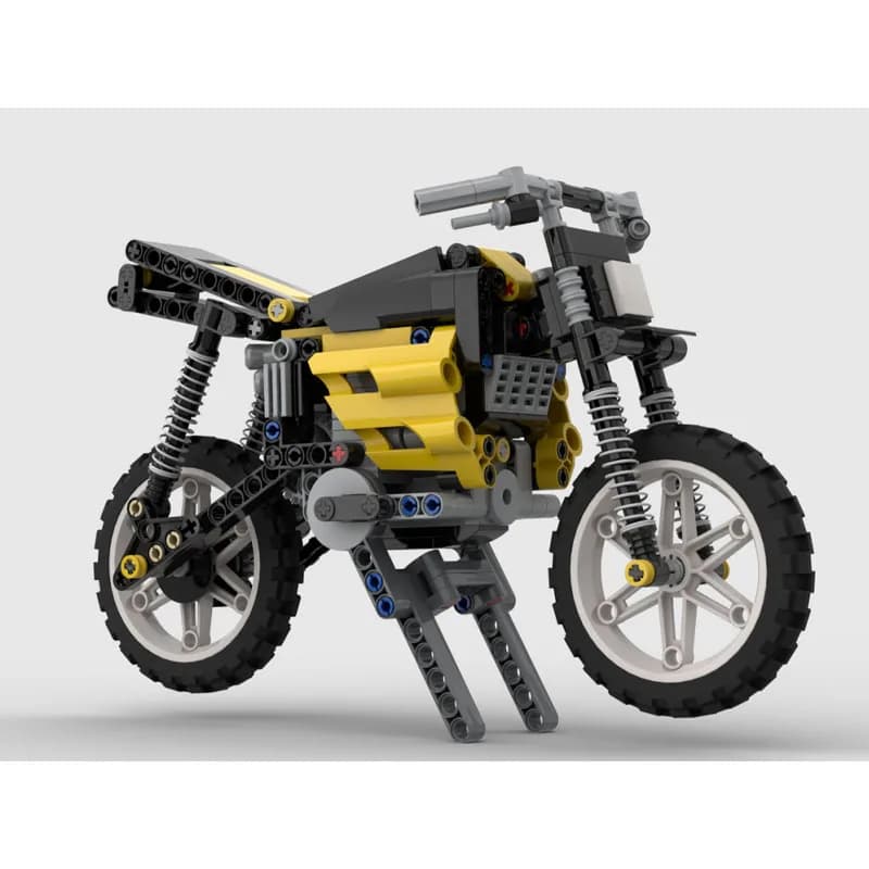 MOC-141436 Nuovo Modello di Motocicletta Sportiva Urbana in Blocchi da Costruzione, 377 Pezzi, Regalo di Compleanno per Ragazzi