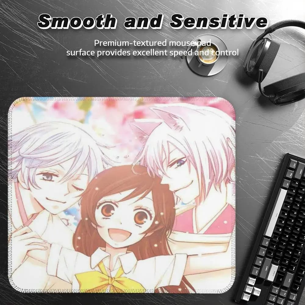 Kamisama Kiss Vintage Magazine Mouse Pad Accessori per ufficio Gaming Piccolo tappetino per mouse Tappetino da scrivania Tappetino per ufficio Tappetini per giocatori Gadget anime