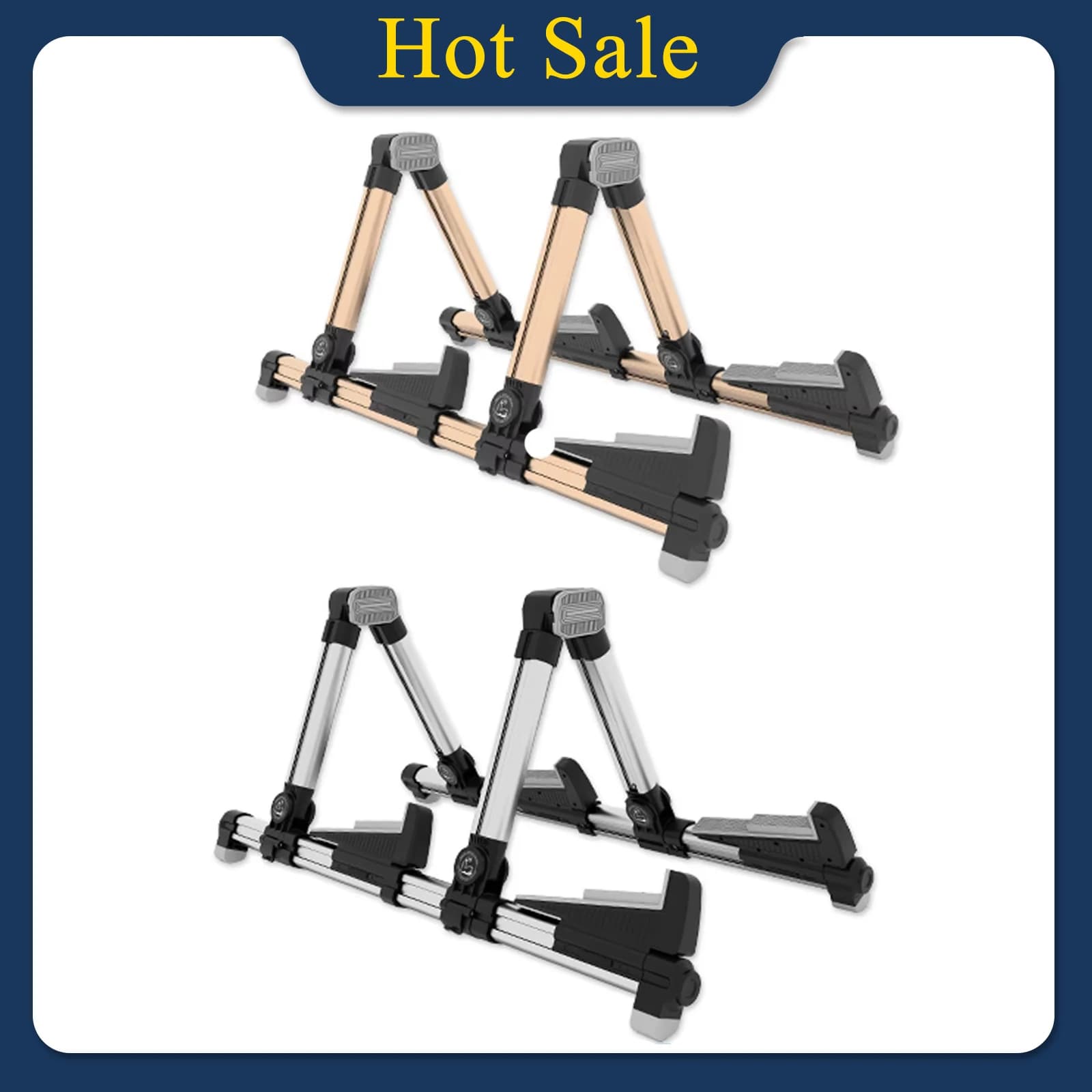 Galux GS-201 Guitar Stand Dual-Purpose Folding Guitar Stand Electric Acoustic Guitar Ukulele Bass Universal Stand Accessories