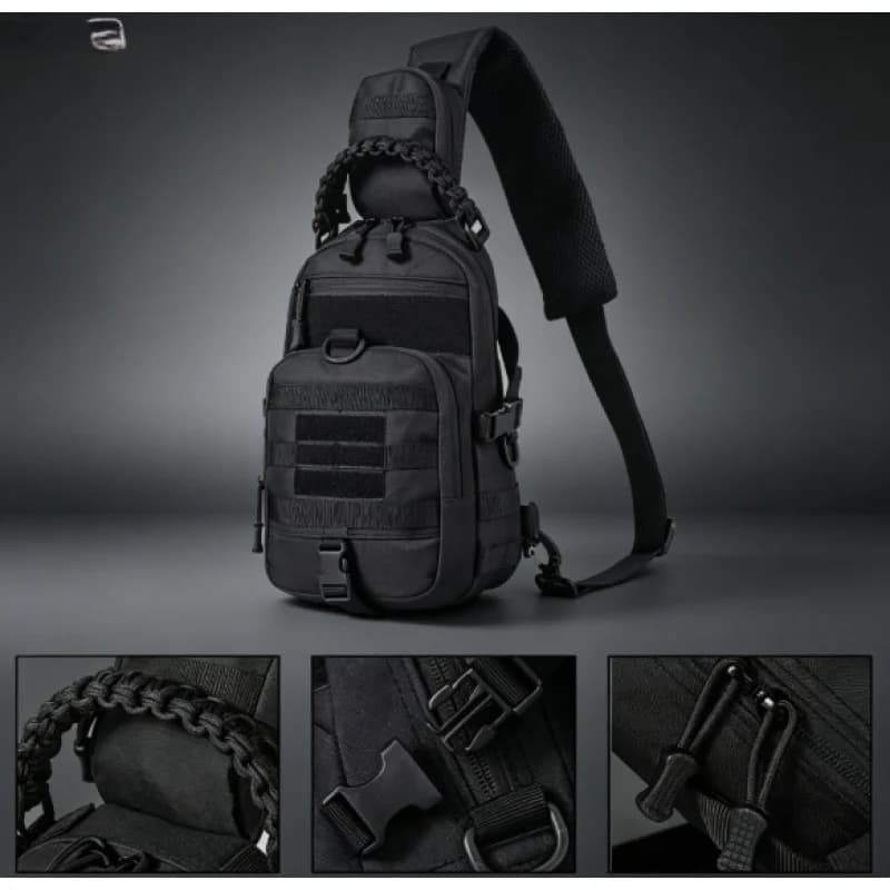 Multifunctional Outdoor Chest Bag, Wear-resistant Portable Crossbody Bag for Sports Cycling Hiking Travel