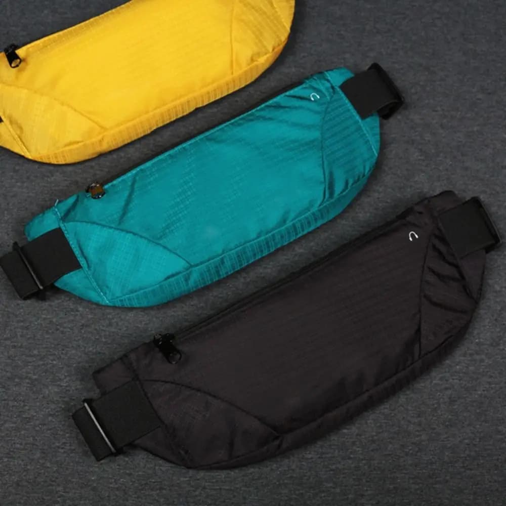 Fashion Nylon Women Men Running Bag Lightweight Waterproof Waist Bum Bag Breathable Phone Belt Pouch